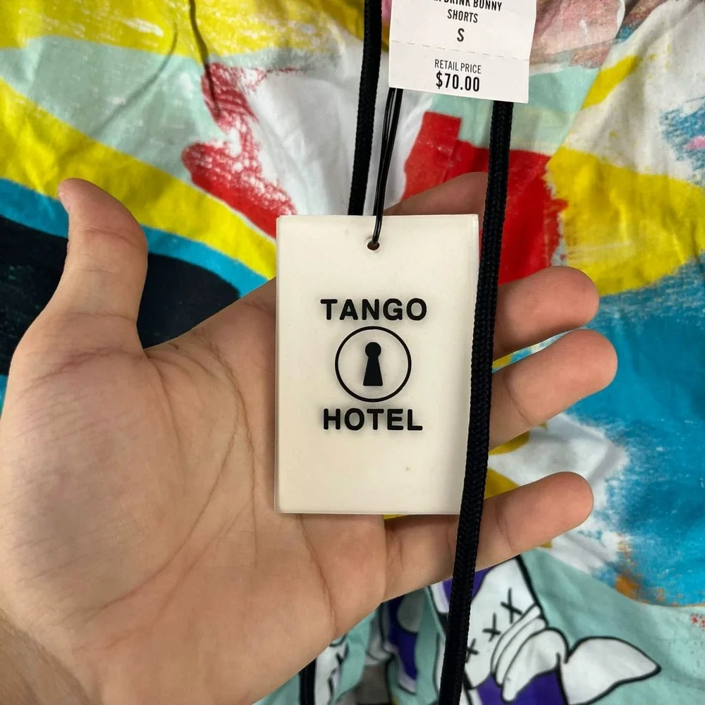 NWT LTD Tango Hotel Al Baseer Holly XXX Drink Bunny Swim Trunks Mens Size Small